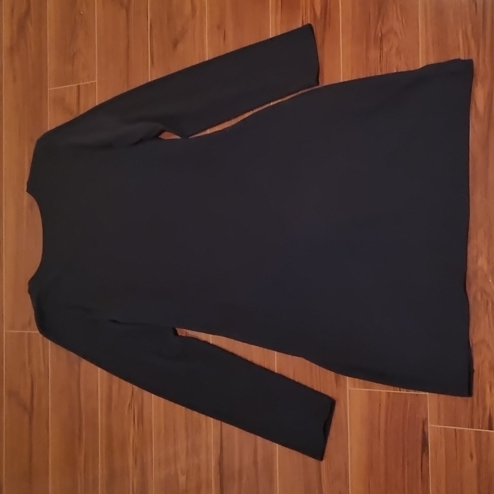 AERIE Front Tie Dress Black Size Medium - Picture 9 of 11